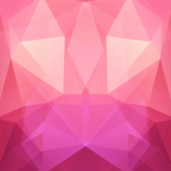 Fond fait de triangles. Composition carrée aux formes géométriques. Eps 10 Rose, couleurs blanches . — Image vectorielle