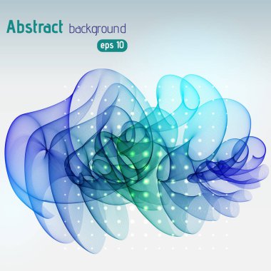 Soyut şablon vektör arkaplanı. Vektör çizimi. Yeşil, mavi renkler.