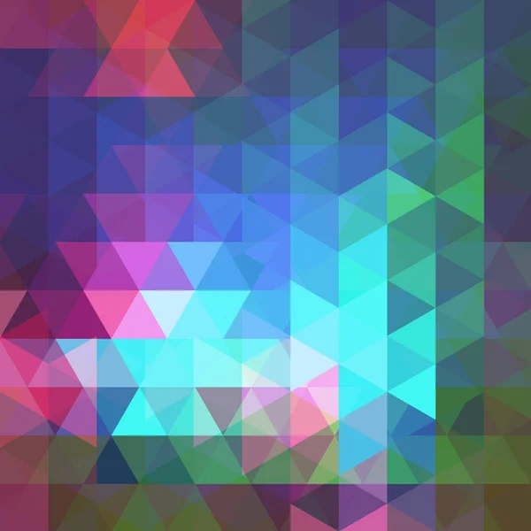Abstraktes Blaues Mosaik Hintergrund Dreieck Geometrischer Hintergrund Designelemente Vektorillustration — Stockvektor