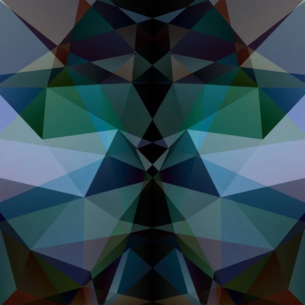 Geometrisches Muster Polygon Dreiecke Vektorhintergrund Schwarzen Grauen Grünen Tönen Illustrationsmuster — Stockvektor