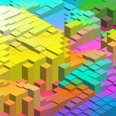 Geometrik küpleri arka plan