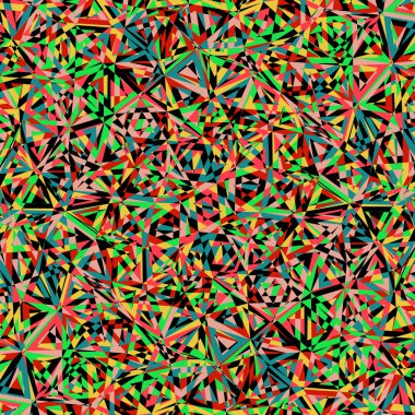 Soyut çok renkli üçgenler