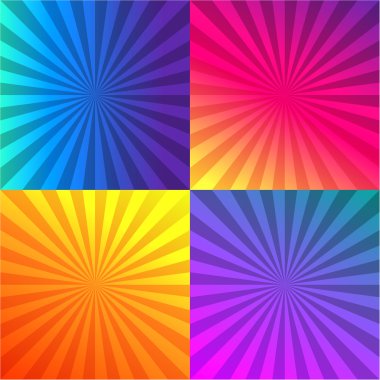 soyut güneş ışınları