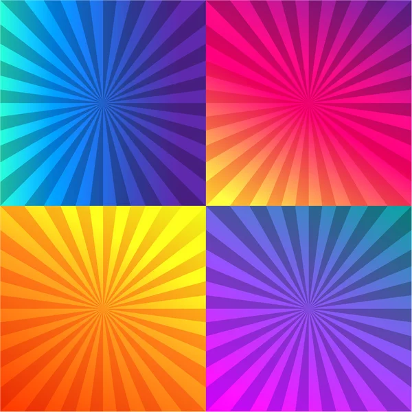 Rayos solares abstractos — Vector de stock