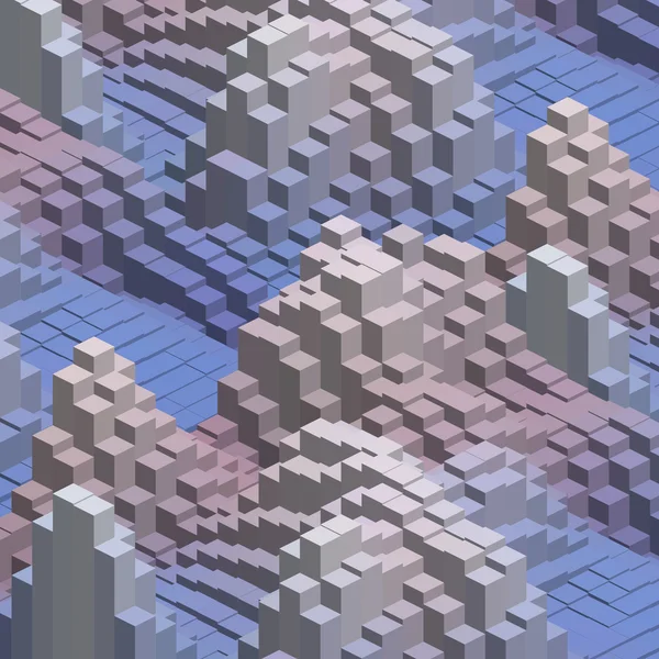 Geometrische kubussen achtergrond — Stockvector