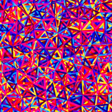Soyut çok renkli üçgenler