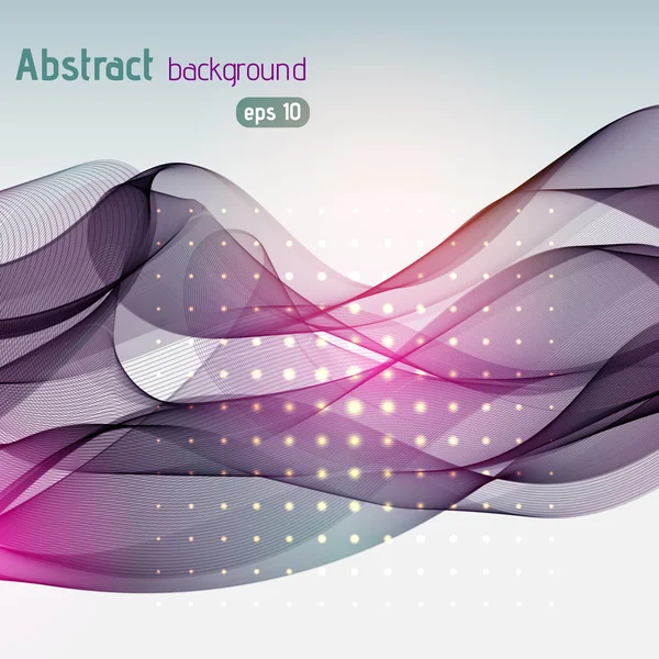 Vector abstracto ondas de colores fondo — Vector de stock
