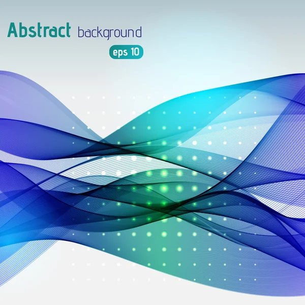 Vector abstract colorful waves background — Stock Vector