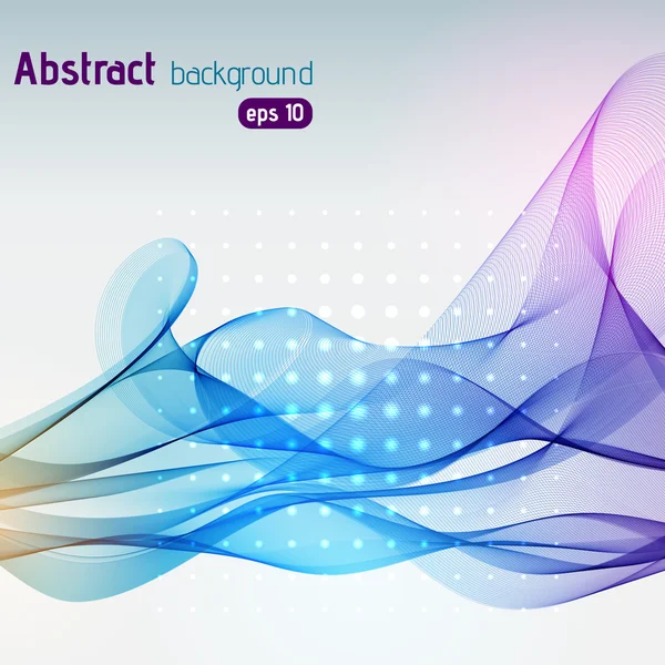 Abstracto colorido olas fondo — Vector de stock