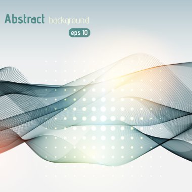 Vektör soyut renkli dalgalar arka plan