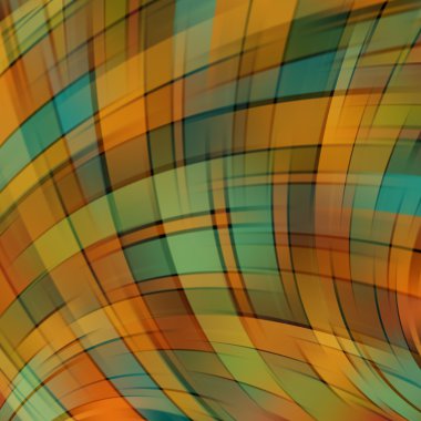 Renkli düzgün kahverengi, yeşil çizgili arka plan. Vektör illustrati