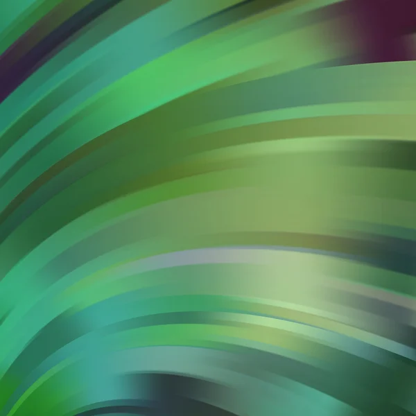 Latar belakang abstrak dengan gelombang hijau - Stok Vektor