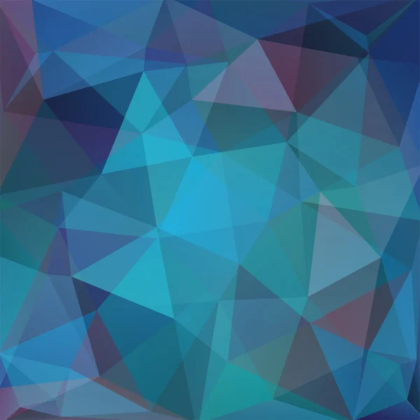 暗い青の三角形で構成される抽象的な背景 — ストックベクタ