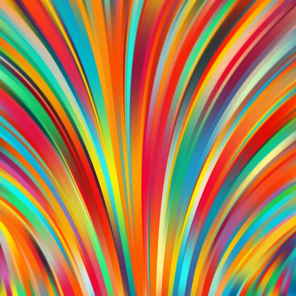 カラフルな滑らかな光のライン背景。虹色 — ストックベクタ