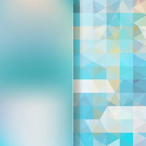 蓝色三角形和亚光玻璃组成的抽象背景 — 图库矢量图片