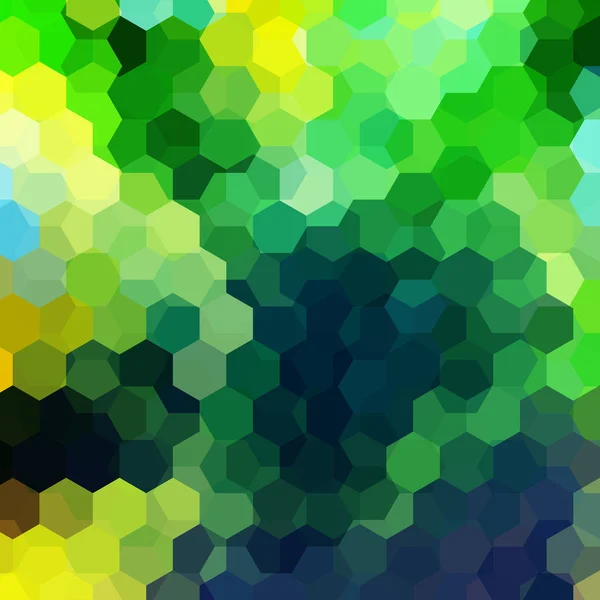 绿色的六边形组成的抽象背景 — 图库矢量图片