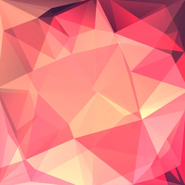 Abstract background consisting of pink, orange triangles — Stock Vector