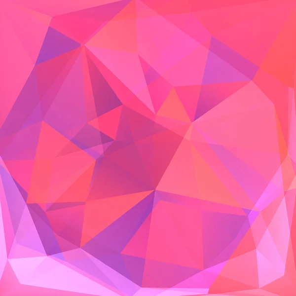 Fond abstrait composé de triangles rose, orange, violet — Image vectorielle