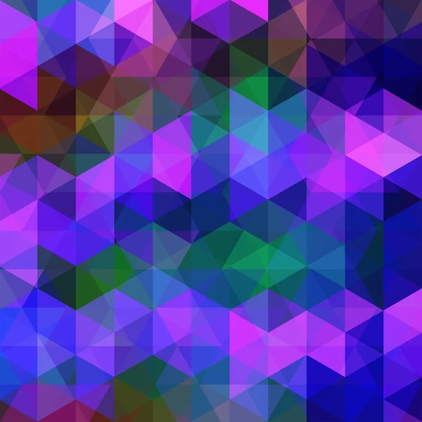Fondo abstracto compuesto de triángulos azul, rosa y verde — Vector de stock