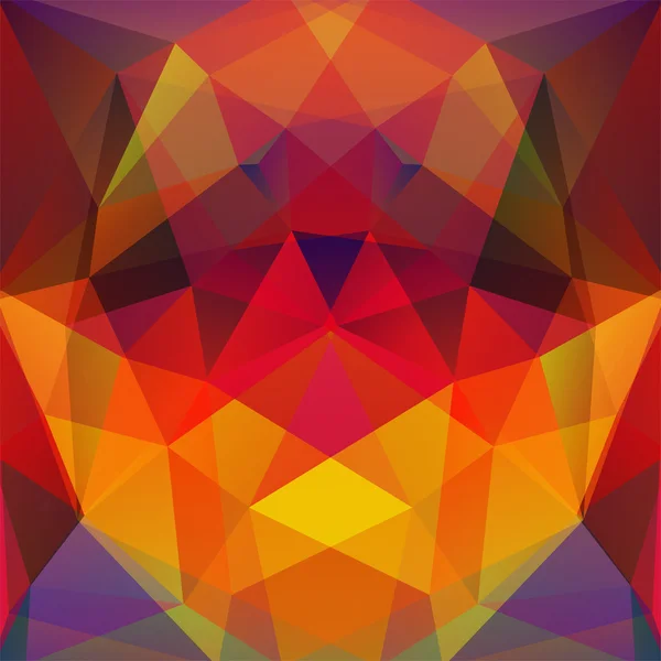 Abstrakter Hintergrund bestehend aus roten, gelben, orangen, braunen Tri — Stockvektor