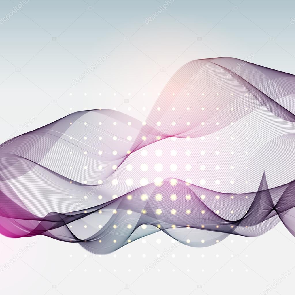 abstract waves design 