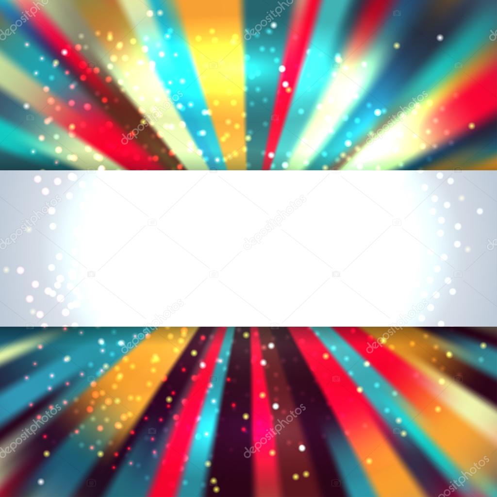 Colorful glowing lines background with place for text. 