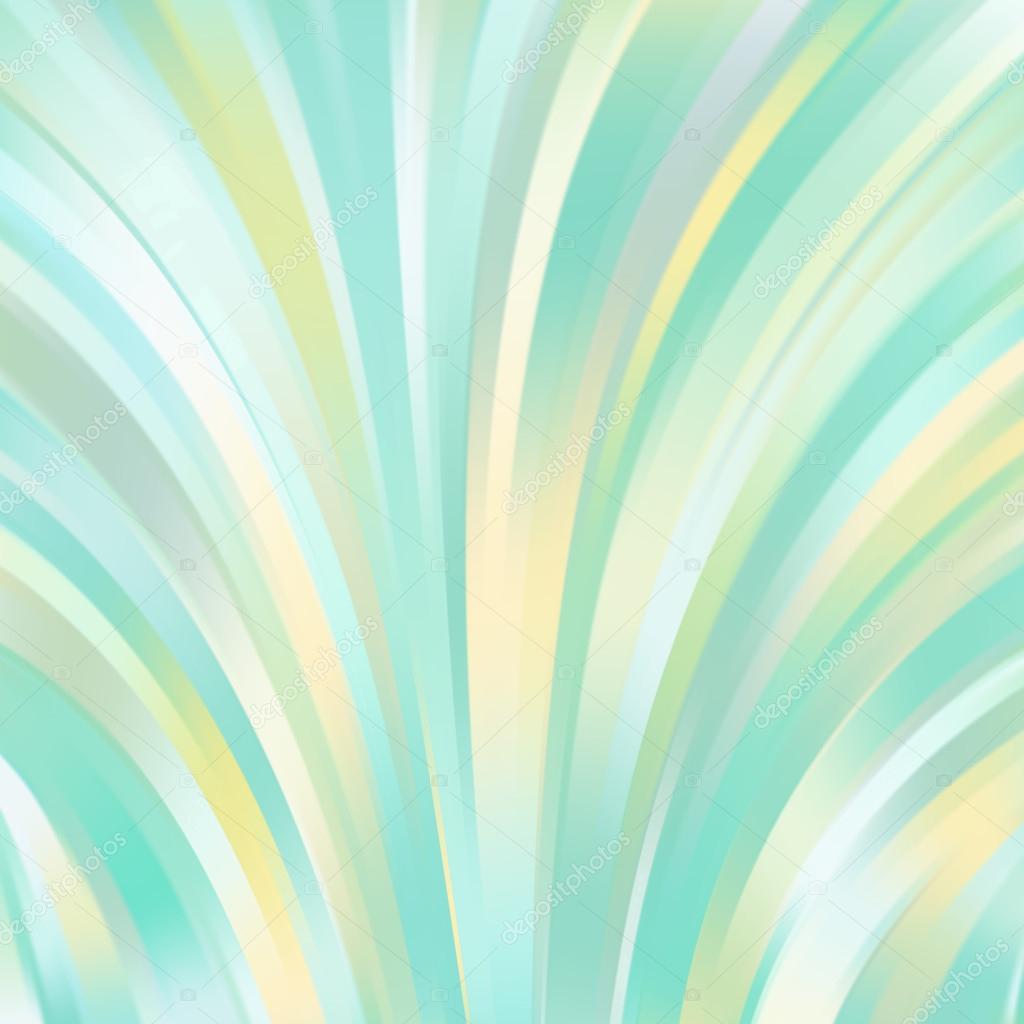 Colorful smooth light green, white, yellow lines background. Vec