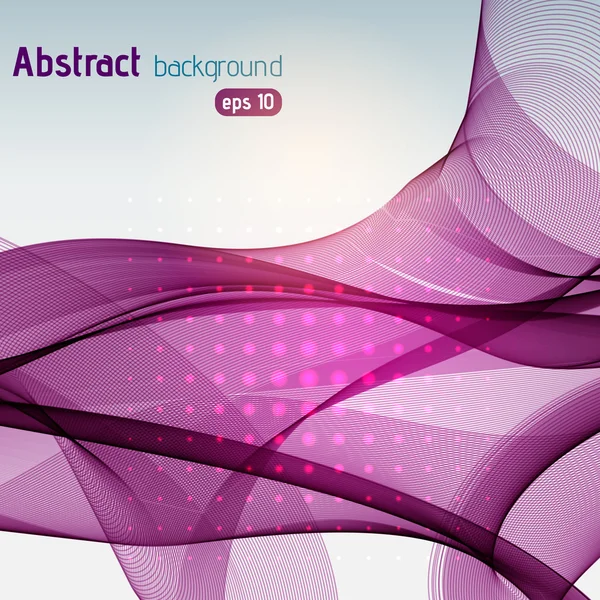 Abstrakte rosa, violette Wellen Hintergrund — Stockvektor