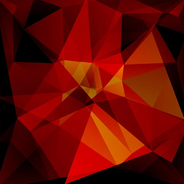 Abstract background consisting of red, black, brown triangles — Stock Vector