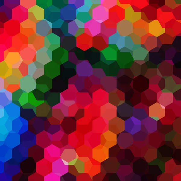 抽象背景与多彩的六边形，矢量图 — 图库矢量图片
