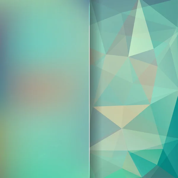 Fond abstrait composé de triangles verts et verre mat, illustration vectorielle — Image vectorielle