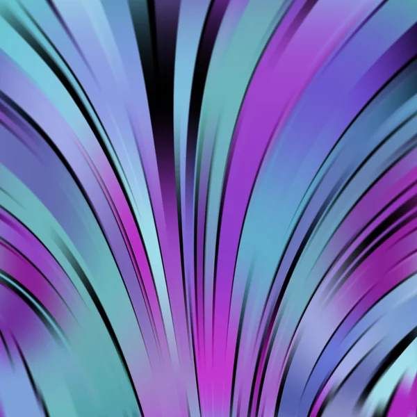 Bunte glatte hellblaue, violette Linien Hintergrund. Vektor-Illusion — Stockvektor