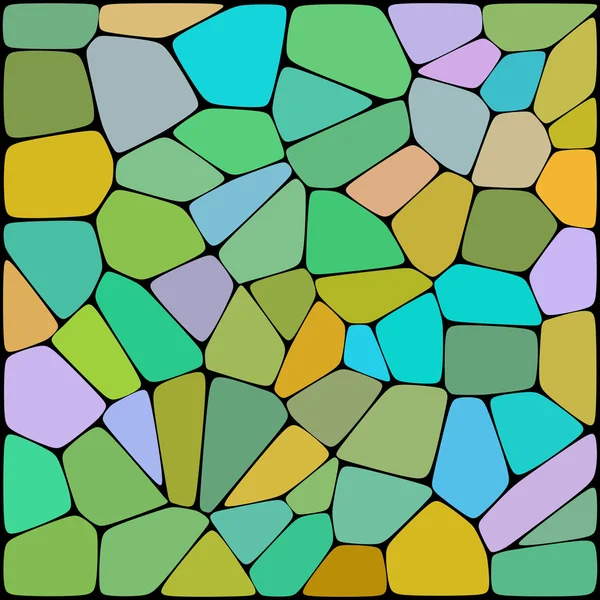 Abstracte achtergrond bestaande uit groene, gele geometrische shap — Stockvector