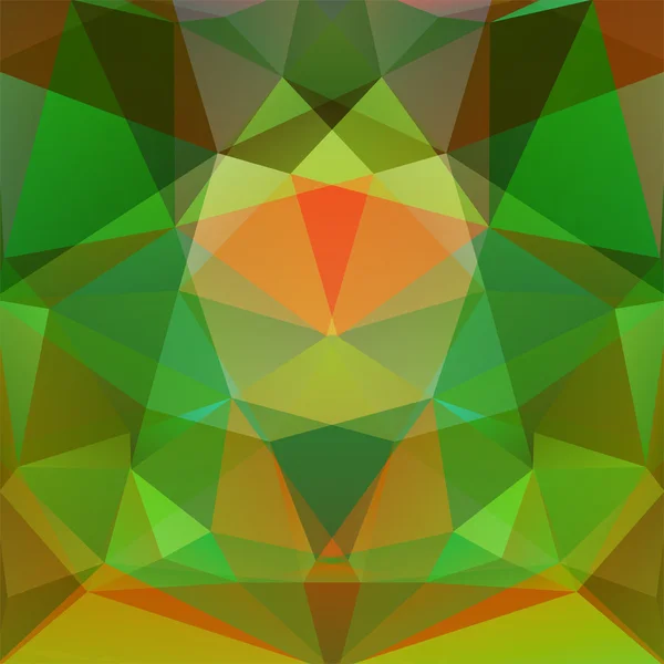 Sfondo astratto costituito da triangoli verdi, illusione vettoriale — Vettoriale Stock