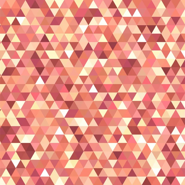 Abstract background consisting of small orange, white triangles — Stock Vector