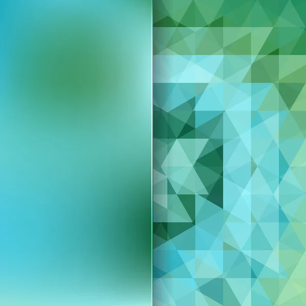 绿色三角形和亚光玻璃组成的抽象背景 — 图库矢量图片