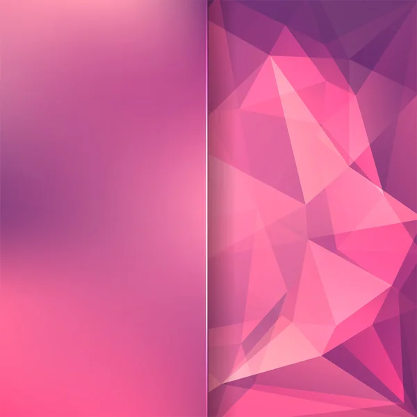 Abstraktní pozadí tvořené růžové, fialové trojúhelníčky a mat — Stockový vektor