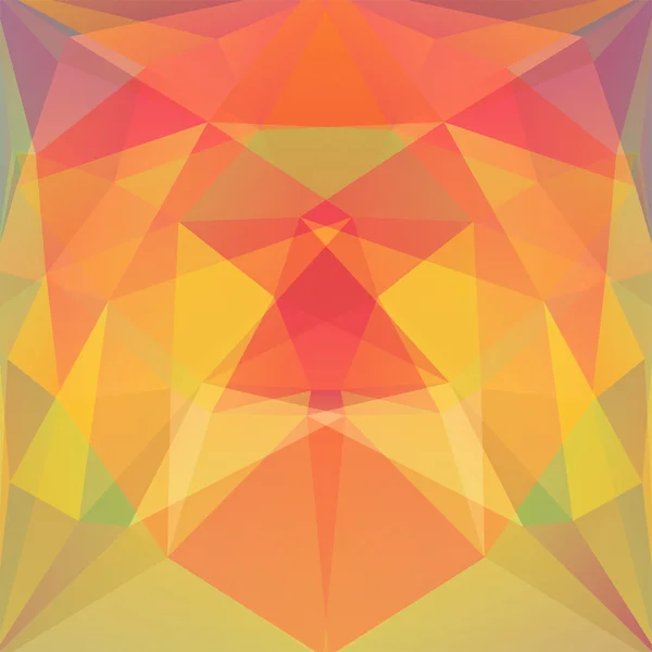 Abstrakt bakgrund bestående av gult, orange trianglar, vect — Stock vektor