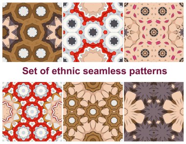 Altı renkli geometrik desenleri (sorunsuz bir şekilde fayans).