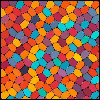 arka plan mavi, sarı, turuncu geometrik şekiller oluşan