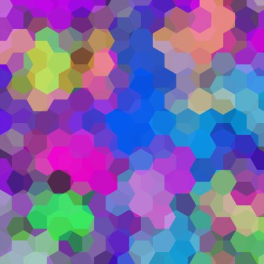 pembe, mavi, yeşil altıgen yanarak bahislerin doğru oluşan arka plan