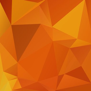 Sarı, turuncu üçgen oluşan poligonal arka plan