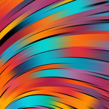 sonbahar renkli düz ışık çizgileri arka plan. Kırmızı, turuncu, mavi renkler. Vektör çizim