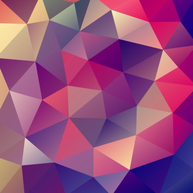 Mor üçgen, vektör illus oluşan arka plan