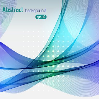 Renkli düz ışık çizgileri arka plan. Yeşil, mavi renkler. Vect