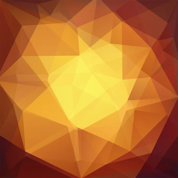 Abstrakter Hintergrund bestehend aus gelben, orangen Dreiecken — Stockvektor