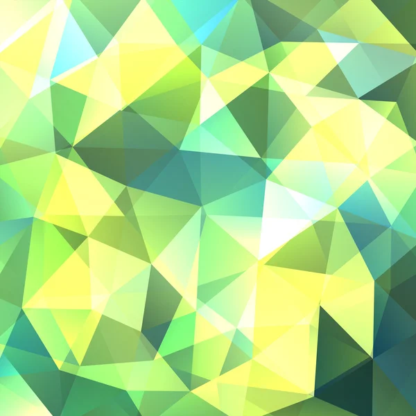 Abstraktní pozadí tvořené zelené trojúhelníky — Stockový vektor