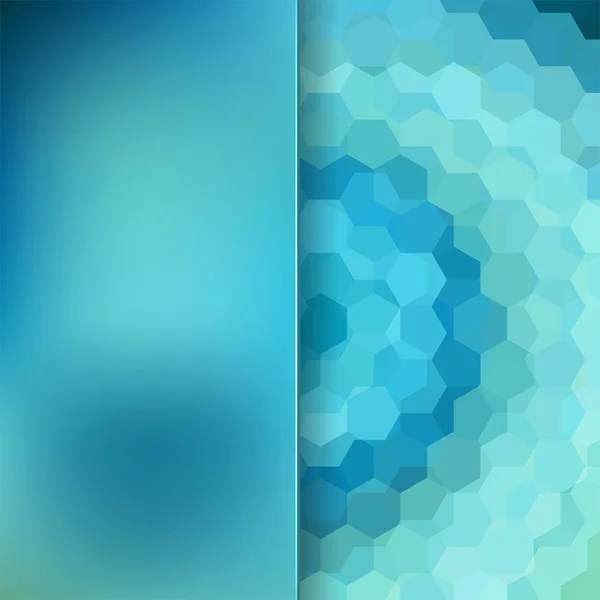 Fondo abstracto formado por hexágonos azules — Vector de stock