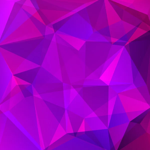 Abstraktní pozadí tvořené růžové, fialové, modré trojúhelníky — Stockový vektor