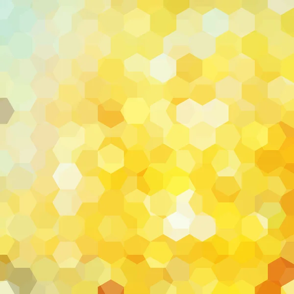 Abstrakter Hintergrund mit gelbem Sechseck — Stockvektor